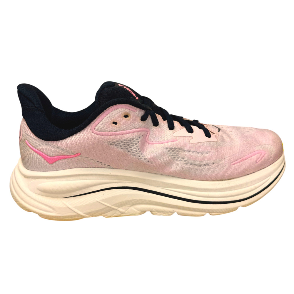 Hoka One One Clifton 10 Pink Black Running Shoes Womens 8.5 B Sneakers 1162031 - Picture 4 of 12